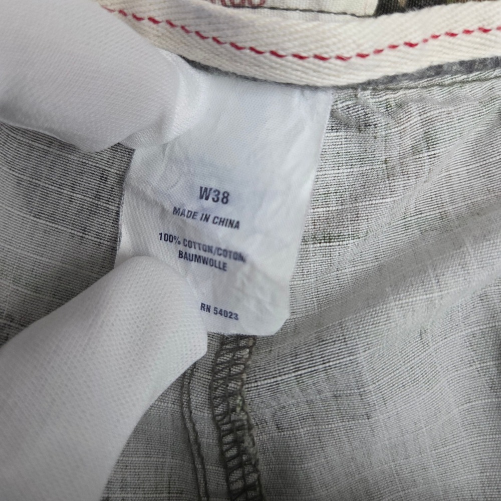 Vtg 2003 GAP Cargo Shorts Men 38 Green Tiger Stripe Camo Ripstop Utility Relaxed - Picture 9 of 12